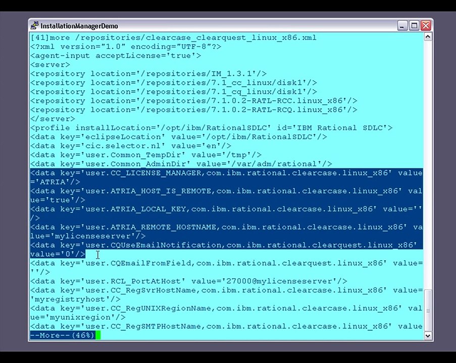 UNIX / Linux silent install of IBM Rational ClearCase and ClearQuest