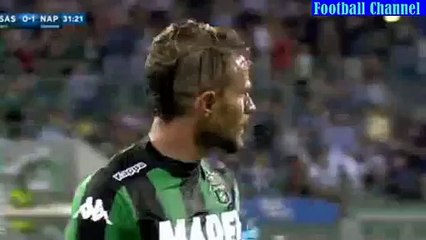 Floro Flores Goal - Sassuolo vs Napoli 1-1 - 23.08.2015 HD