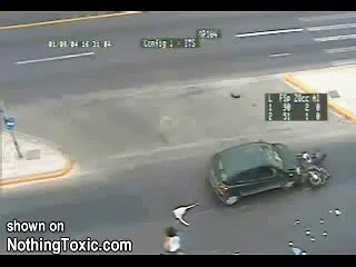 Motorcycle Accident What a Lucky Guy - YouTube