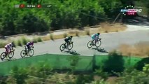 Vincenzo Nibali s'accroche à une voiture (Vuelta 2015)