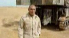 Moment de détente pour des G.I en Irak