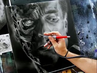 Aerografia tecnicas sobre coches Action Art Europe escuela de aerografía Arte fantástico