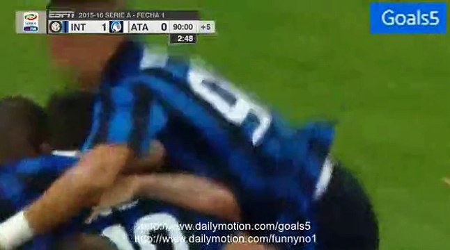 Stevan Jovetic Goal Inter 1 - 0 Atalanta Serie A 23-8-2015