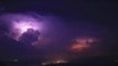 Supercell Thunderstorm, lightning show time-lapse HD
