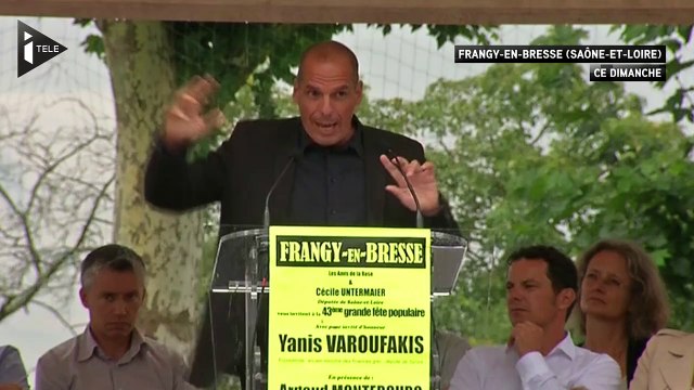 Les trublions Varoufakis et Montebourg à la fête de la Rose