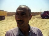 أحد المقاولين بمشروع قناة السويس الجديدة فى موقع حفر أغسطس 2014