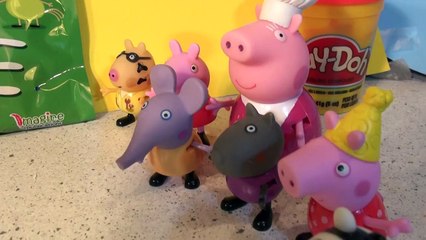 Peppa Pig Play Set Mega Surprise Pack Coloring Book and Peppa Characters