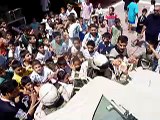 children in crowded streets of baghdad mob US Soldiers  iraq 2003