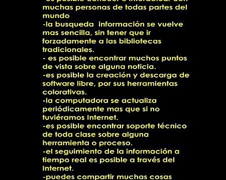 ventajas y desventajas del internet