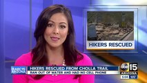 Hikers visiting from England rescued from Cholla Trail Sunday