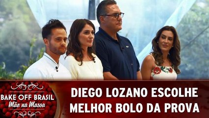 Diego Lozano escolhe melhor bolo da prova criativa
