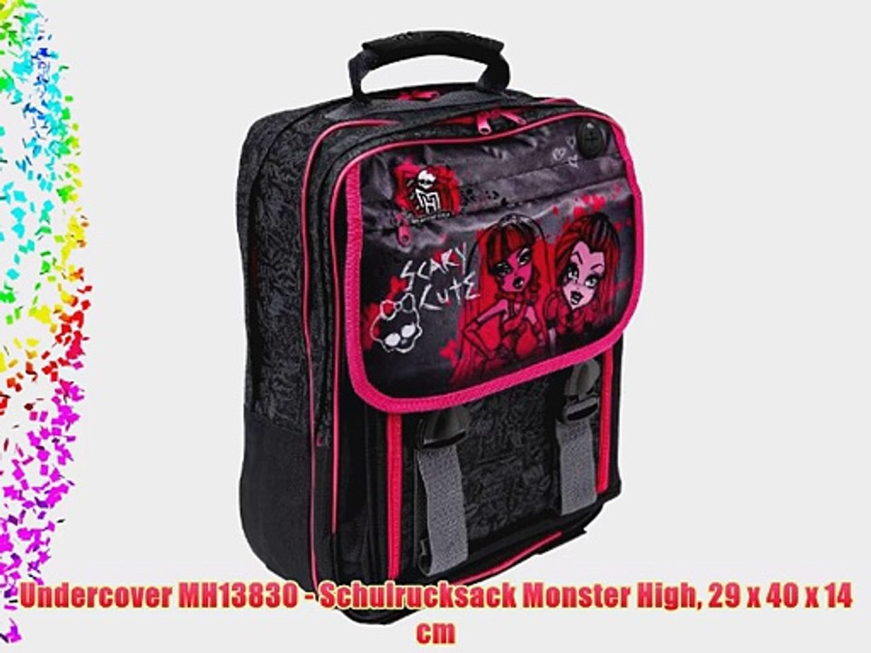 Undercover MH13830 - Schulrucksack Monster High 29 x 40 x 14 cm