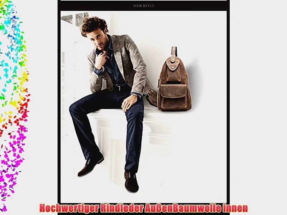 Teemzone Schultasche Schulrucks?cke Schulranzen Gusti Ledertasche Rindleder Tasche T8061 Braun