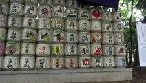 Decorative barrels at Meiji shrine
