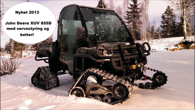 John Deere Gator XUV 855D med belter