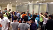 Gangnam Style flash mob in Auburn University Library
