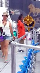 Funny Lady dancing to Adam Lambert