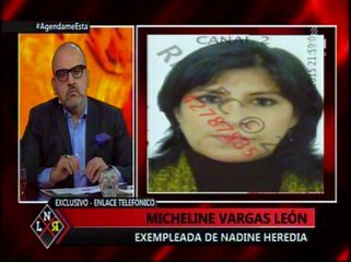 Ex empleada de Nadine sobre agendas: "No tengo nada que ver"