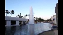 Water gushes out of broken hydrant