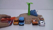 또봇X 뽀로로 타요 핫 휠 공룡 트랙 장난감 Hot Wheel Track Toys Tayo Bus Tobot Pororo Мультфильмы про машинки