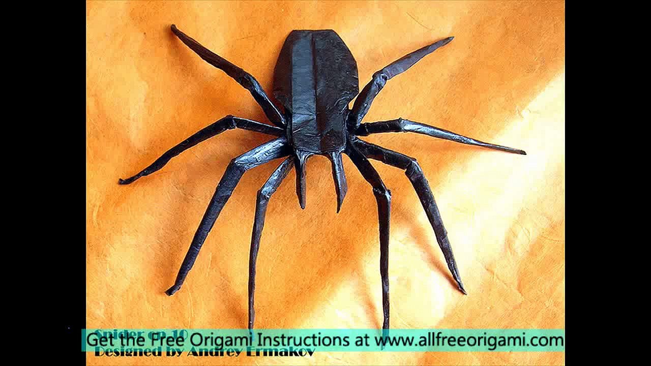 how to make a origami spider