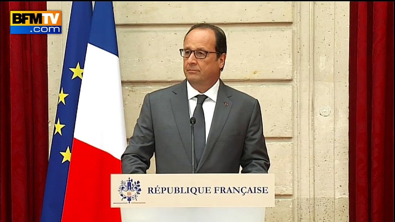 Hollande: "Votre héroïsme doit être un exemple pour beaucoup"