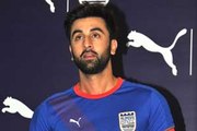Playing footsie: Ranbir Kapoor launches his football team