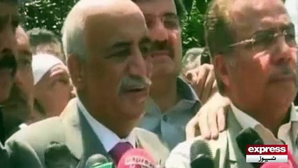 Khursheed Shah press conference on Qasim Zia case