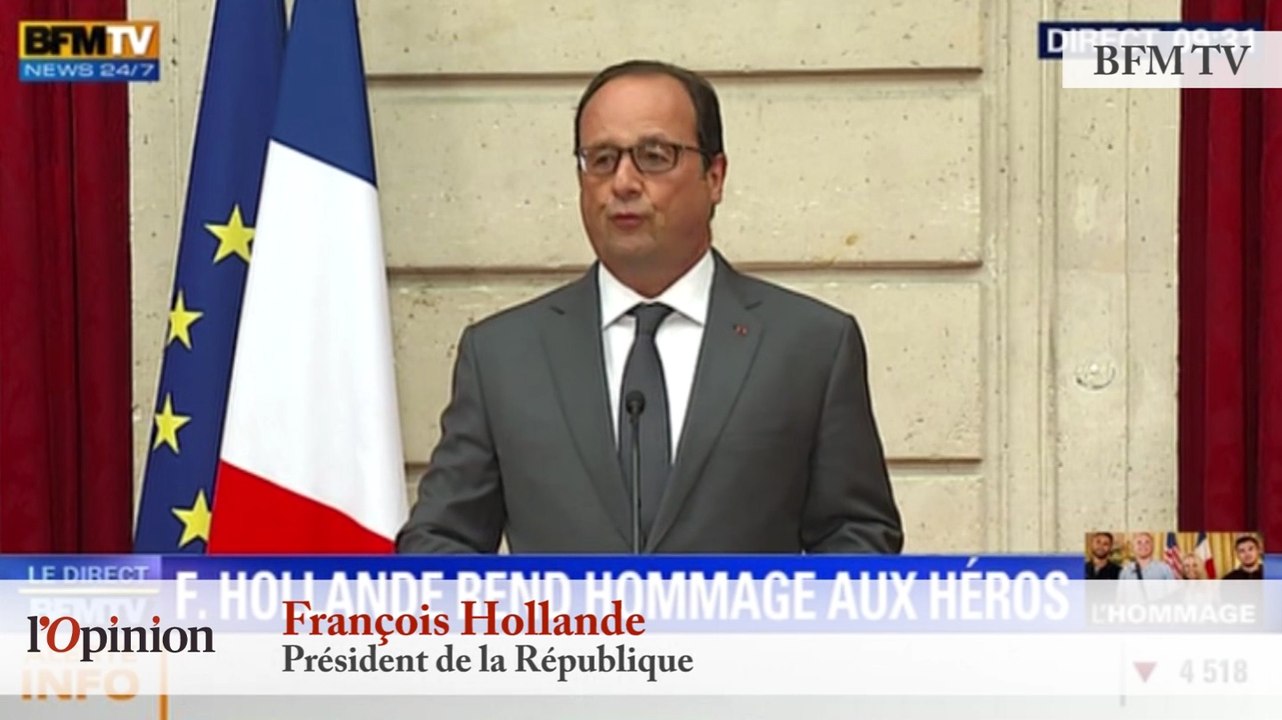 TextO’ : François Hollande : "Face au terrorisme, c'est en se levant ensemble que nous vaincrons"