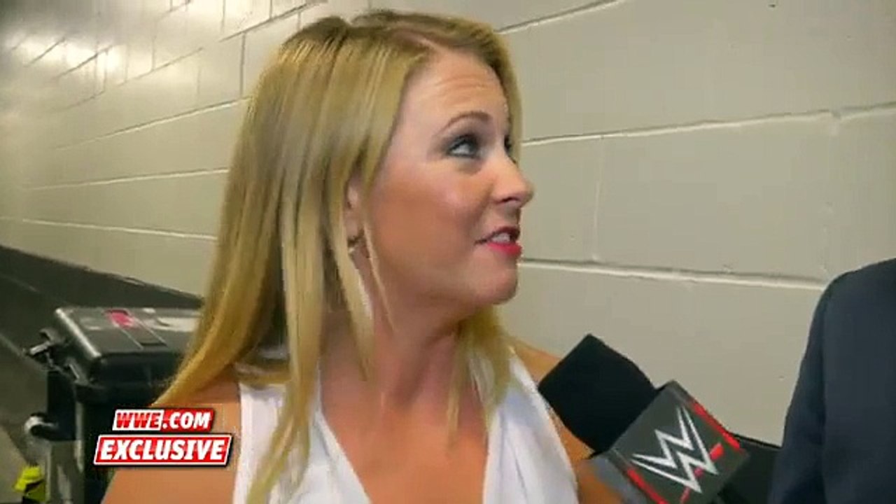 Tom Phillips interviews Melissa Joan Hart backstage at SummerSlam WWE.com Exclusive Aug. 23 2015 WWE On Fantastic Videos