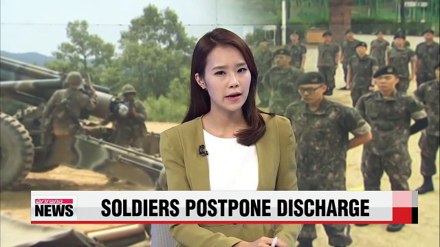 South Korean soldiers extending military service