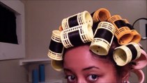 A dry roller set using African Pride moisturizing lotion (PART2)