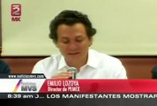 Emilio Lozoya Austin en conferencia de prensa, cifró en 32 el número de muertos
