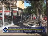 Chaco: La mujer de Capitanich  destrozó una pared de Casa de Gobierno y varios autos.