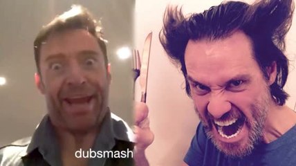 Hugh Jackman imite Jim Carrey qui lui répond en faisant de même