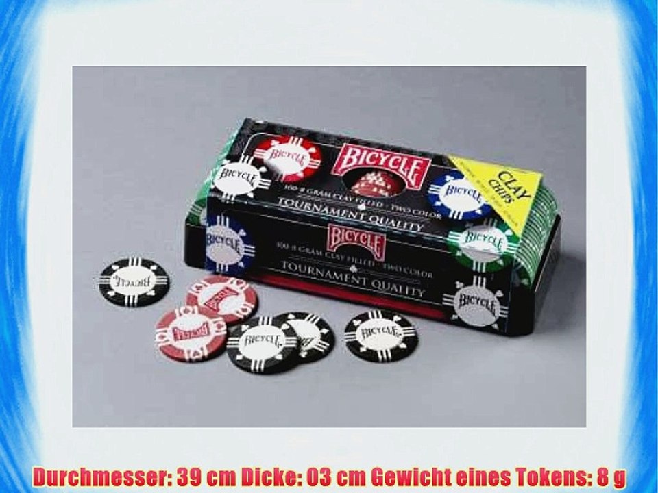 US Playing Card Company Bicycle - 100 Bicycle 8 gram Clay Chips