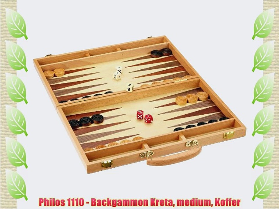Philos 1110 - Backgammon Kreta medium Koffer