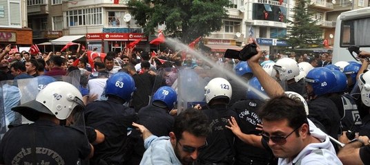 Şehit cenazesi öncesi gerginlik