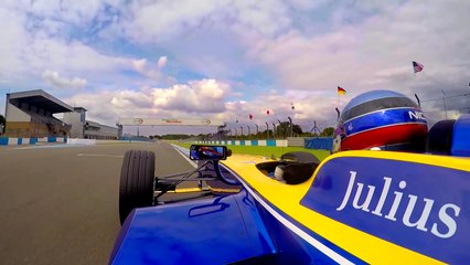 Nicolas Prost Driving Donington Track