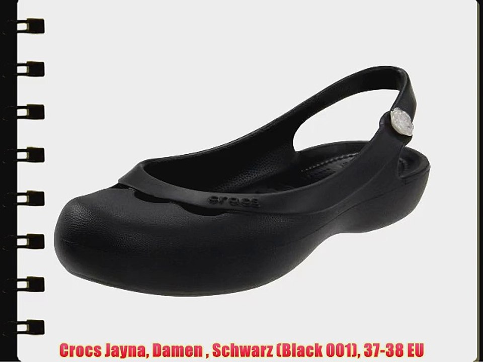 Crocs Jayna Damen  Schwarz (Black 001) 37-38 EU