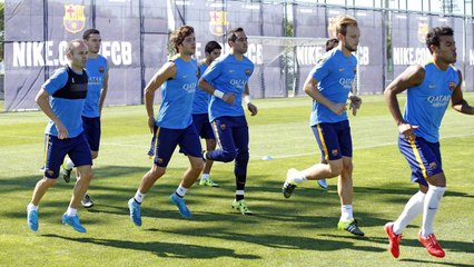FC Barcelona training session: Recovery session after the win in Bilbao