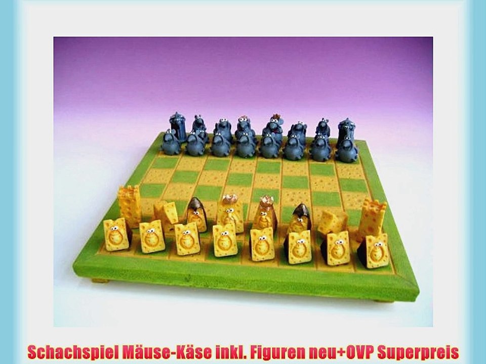 Schachspiel M?use-K?se inkl. Figuren neu OVP Superpreis