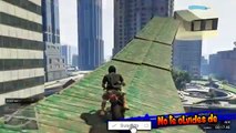 FINAL EPICO! SORPRESA! JAJAJA! RETO SUPER SALTOS EN MOTO PARKOUR GTA 5 ONLINE Makiman