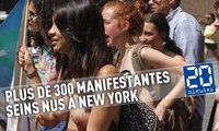 Plus de 300 manifestantes déambulent seins nus à New York