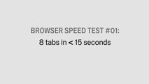 Browser Speed Test #1: 8 tabs in 15 seconds
