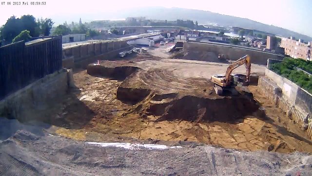 Herstal : Time lapse du chantier du Nouvel Hotel de Ville