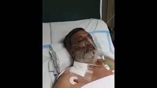 Rashid Godil Praying In Hospital