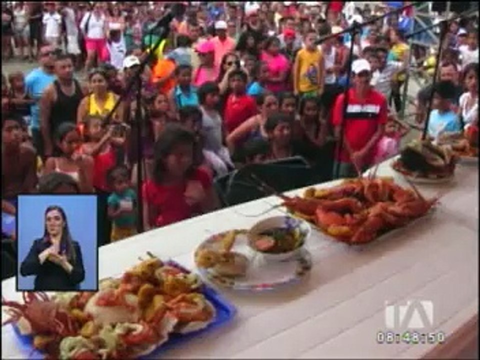Se realizó el octavo festival de la langosta y el langostino en Pedernales