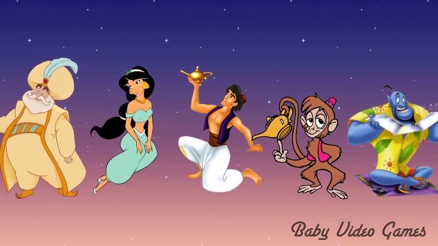 Aladdin Nursery Rhymes for Children _ Disney Finger Family Preschool Songs_1