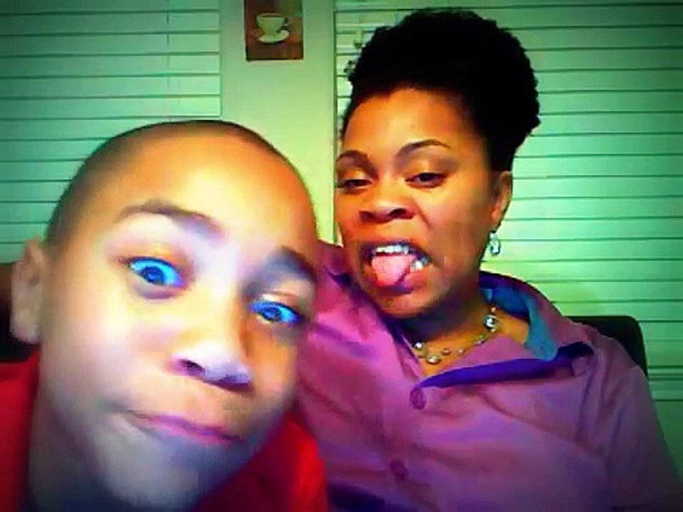 Bored Mom and Kid Webcam Antics